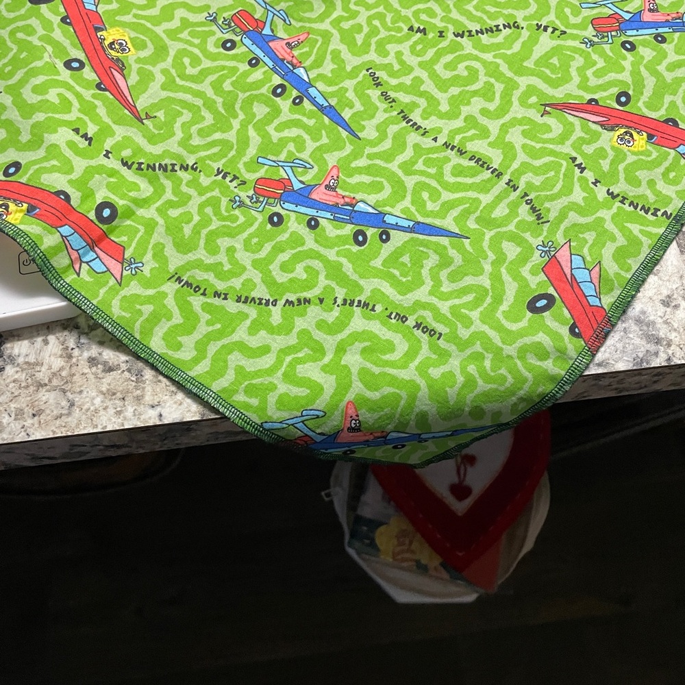 Green Cartoon Airplane Bandana
